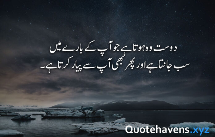 Friendship Quotes in Urdu